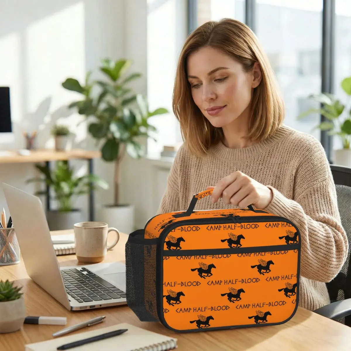 Camp Half-Blood - Percy Jackson Insulated Lunch Bag for Women Office Cooler Thermal Food Box Tote Lunch Boxes Container