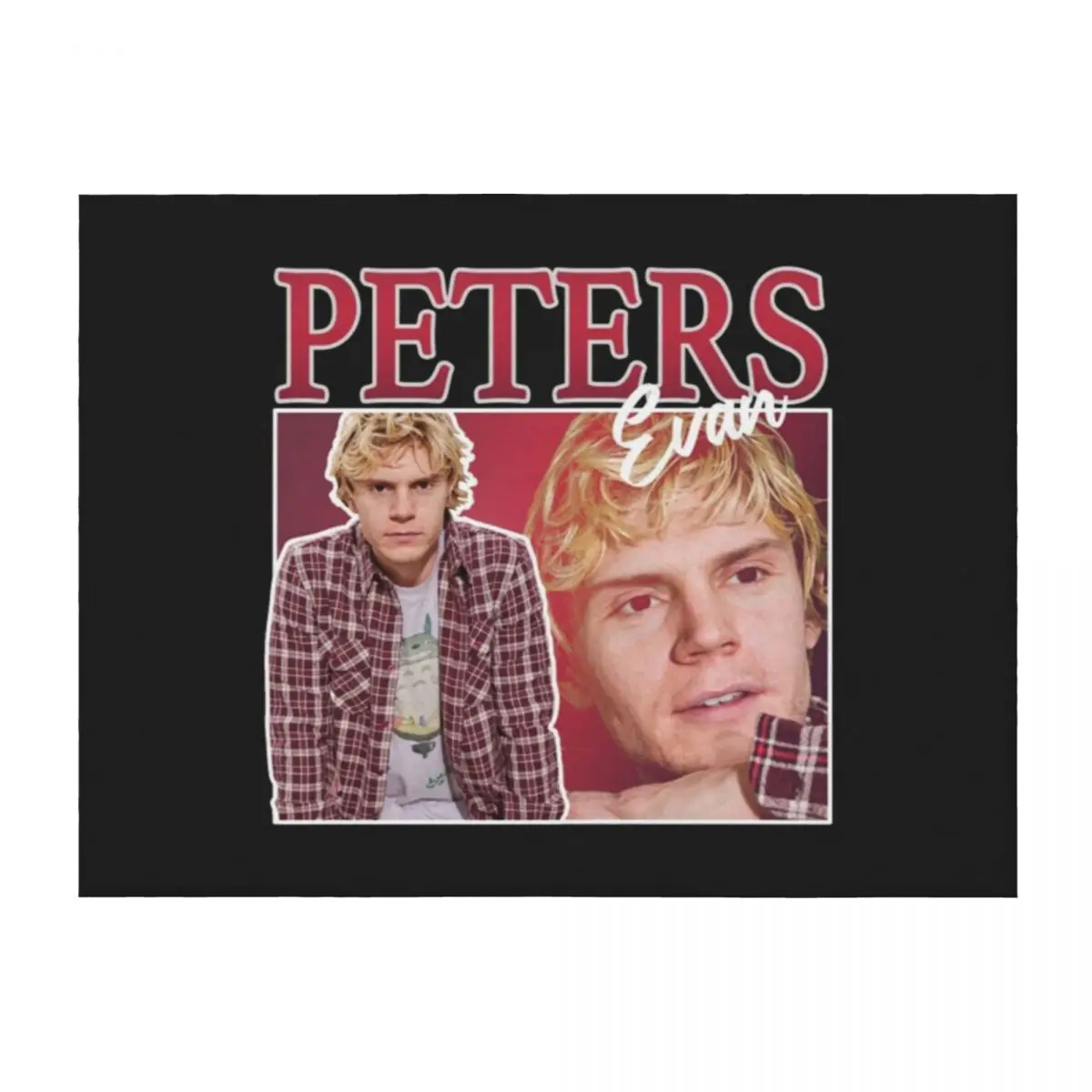 

Evan Peters Retro Throw Blanket for sofa Flannels Luxury St Stuffeds Blankets