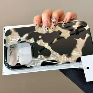 Casing Ponsel Laser Tanda Tinta Gradien untuk Ponsel 16 15 14 13 12 11 Pro Max X X XR 7 8 Plus Penutup Bumper Belakang Bermotif Macan Tutul Bergaya 10 sampul belakang redmi 8 penjualan terbaik - №