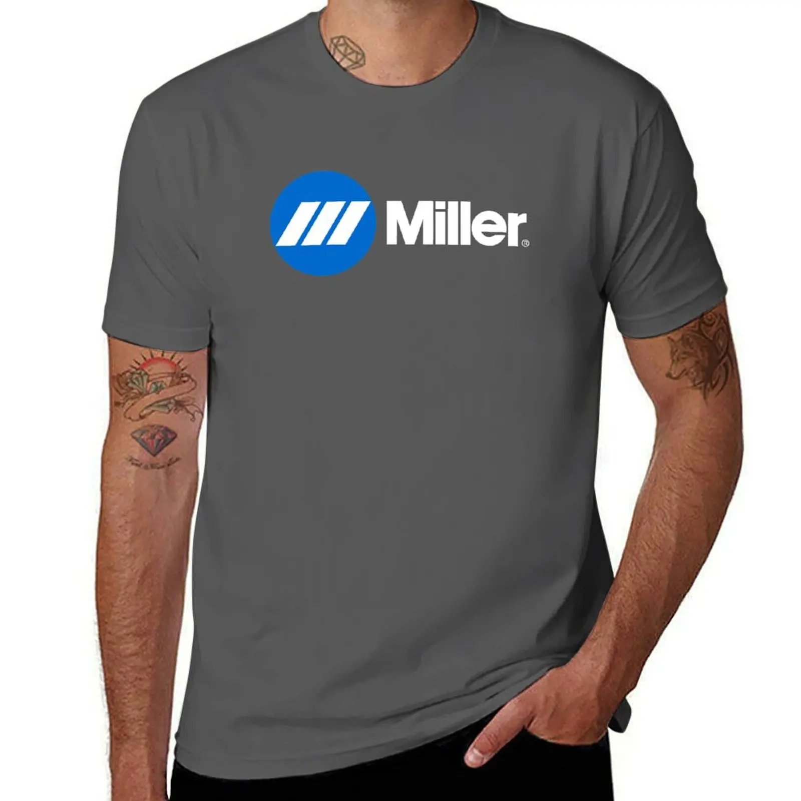 Millerr Welding Equipment T-Shirt man t shirts cotton t shirts with prints t shirts for man cotton T-Shirt