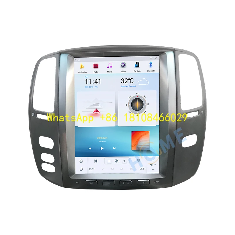 

New Style Qualcomm Android Car Radio CarPlay Multimedia Video Player Car Dvd Player for Lexus LX470 2004-2006 Auto Electronics