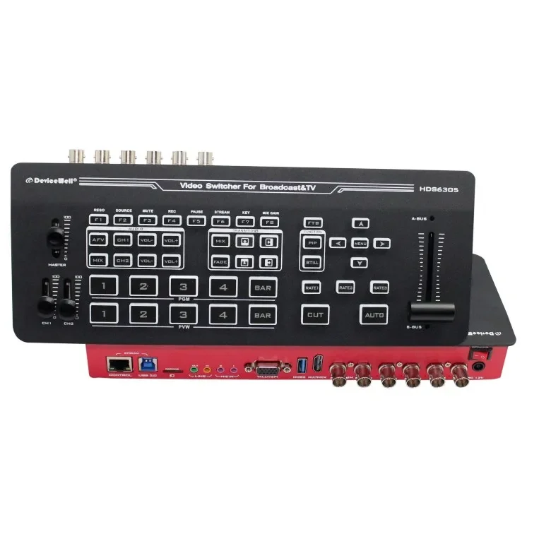 HDS6305 Simple Switching Station 4-CH SDI + USB3.0 Dual Stream for HDMI Video Switcher for Radio & TV Broadcasting Equipment
