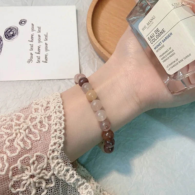 

Natural Jade Bracelet Unique Design Retro Minimalist Versatile High End Beaded Jewelry Holiday Gift