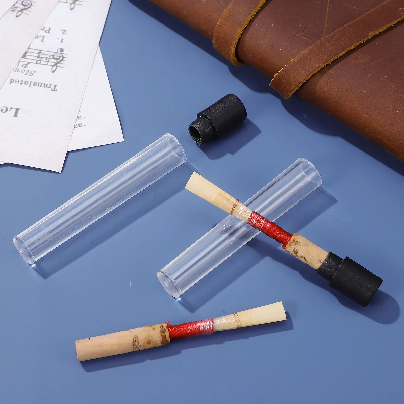

2Pcs Oboe Durable Bamboo Instrument Parts Replacing Tools Suitable for Students Professional Replacing Reeds Performance