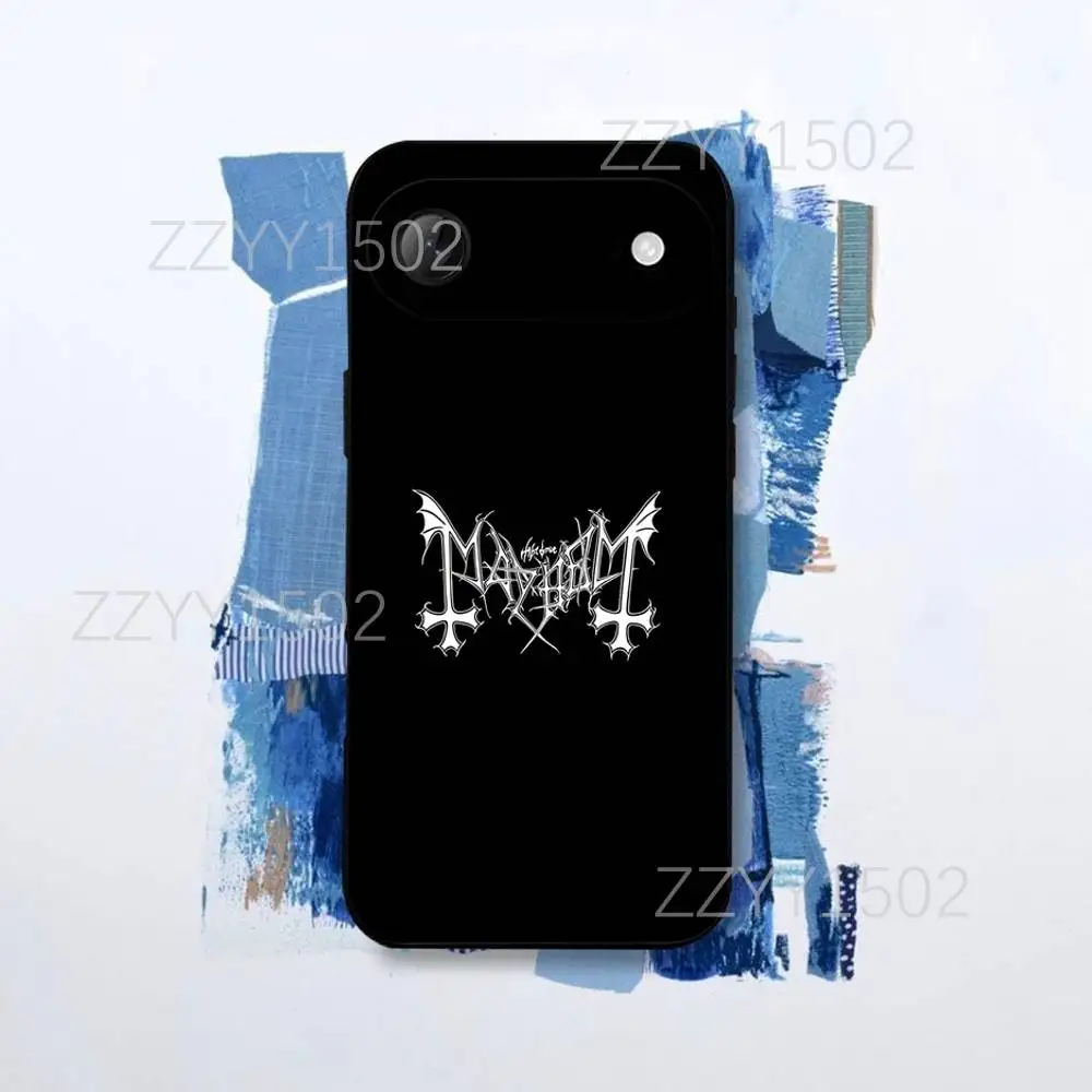 حافظة هاتف Mayhem Live In Leipzig Burzum لهاتف iPhone 17,16,15,14,13,12,Pro,Max,Plus,E,SE4,Air,Mini Black Funda Shell #5