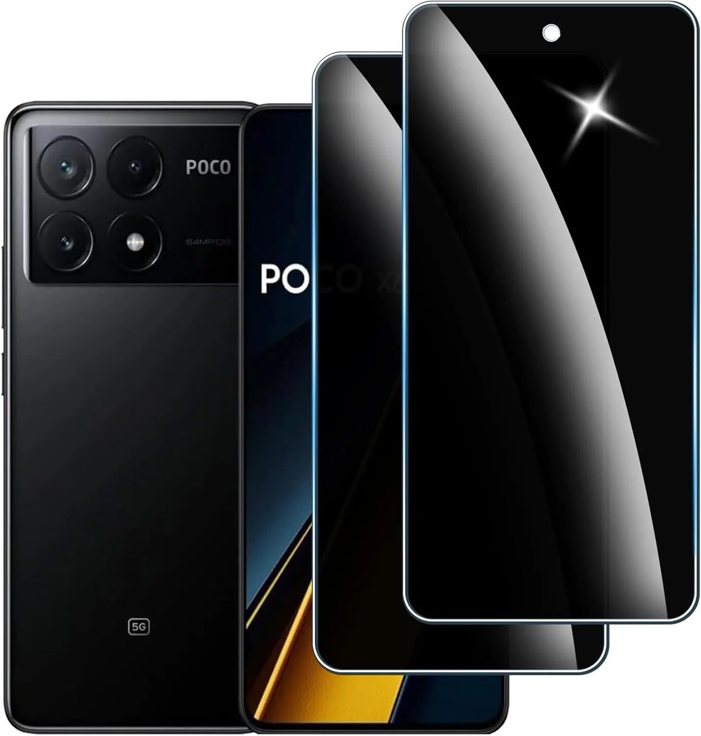 

For Xiaomi POCO F6 Pro Anti Spy Tempered Glass Screen Protector Privacy Glass