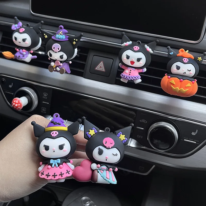 

Sanrio Car Air Outlet Air Conditioner Ornaments Aromatherapy Car Decoration Cartoon Genuine Kuromi Cute Car Accessories Gifts