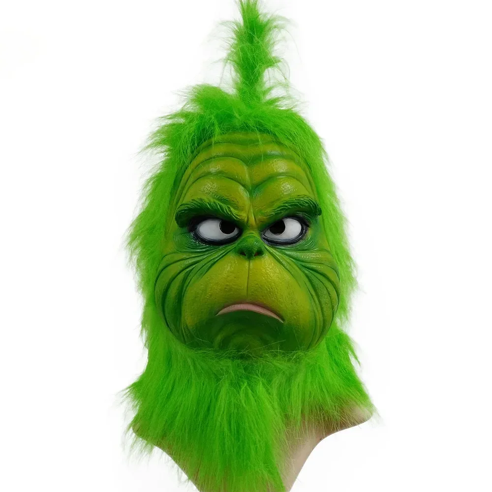mascara-de-latex-de-cabeca-inteira-para-cosplay-de-natal-e-halloween-com-cabelo-verde-modelo-2026cute-how-christmas-adereco-de-fantasia