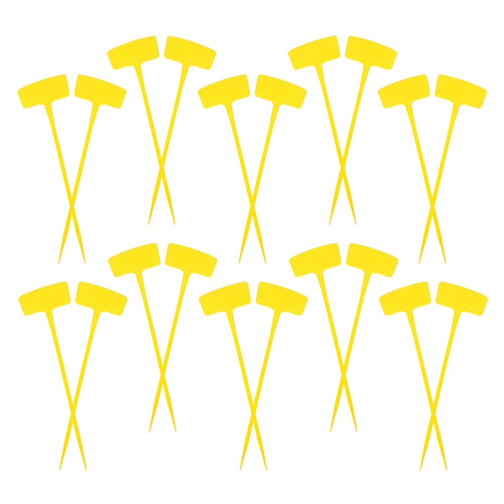 

20 Pcs Garden Markers Durable Bow Shaped 30cm Plant Labels Gardening Stakes Easy Clean Reuse Flower Vegetable Tags Land Card
