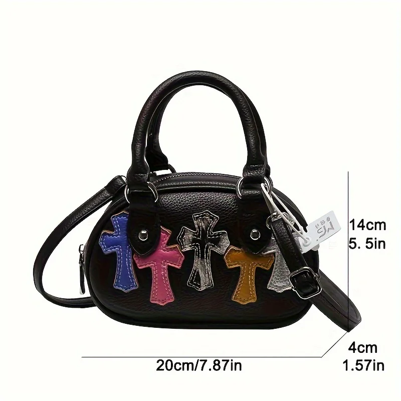 Creative Cross Pattern Crossbody Bags for Women Designer Lady Handbags Luxury Soft Pu Leather Shoulder Messenger Bag Y2k Purses