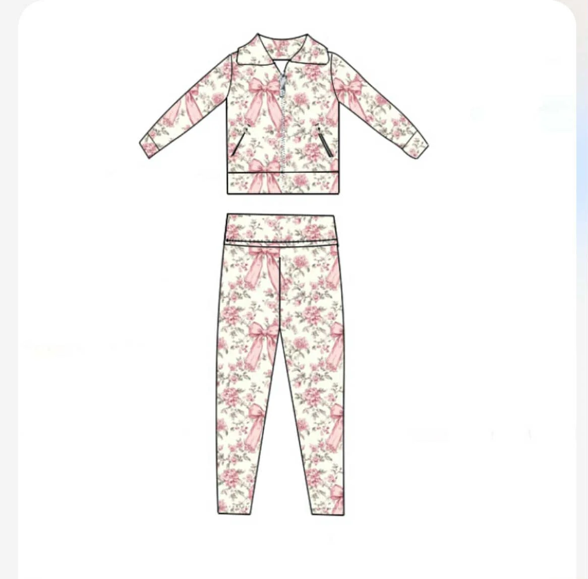 

Детская одежда, детский костюм для йоги с розовыми бантиками и цветочным принтом, мягкие леггинсы, штаны, спортивный комплект для йоги, одежда для йоги с балетным гимнастическим принтом для девочек