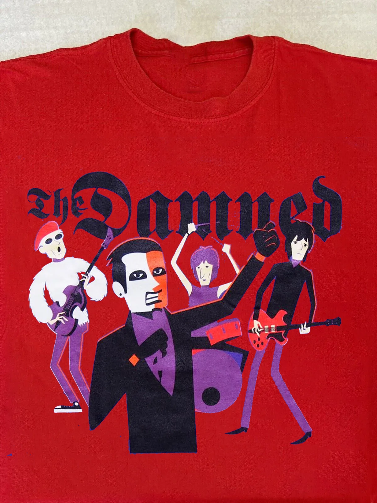 Rare The Damned Band For Fan Red All Size T Shirt S3090