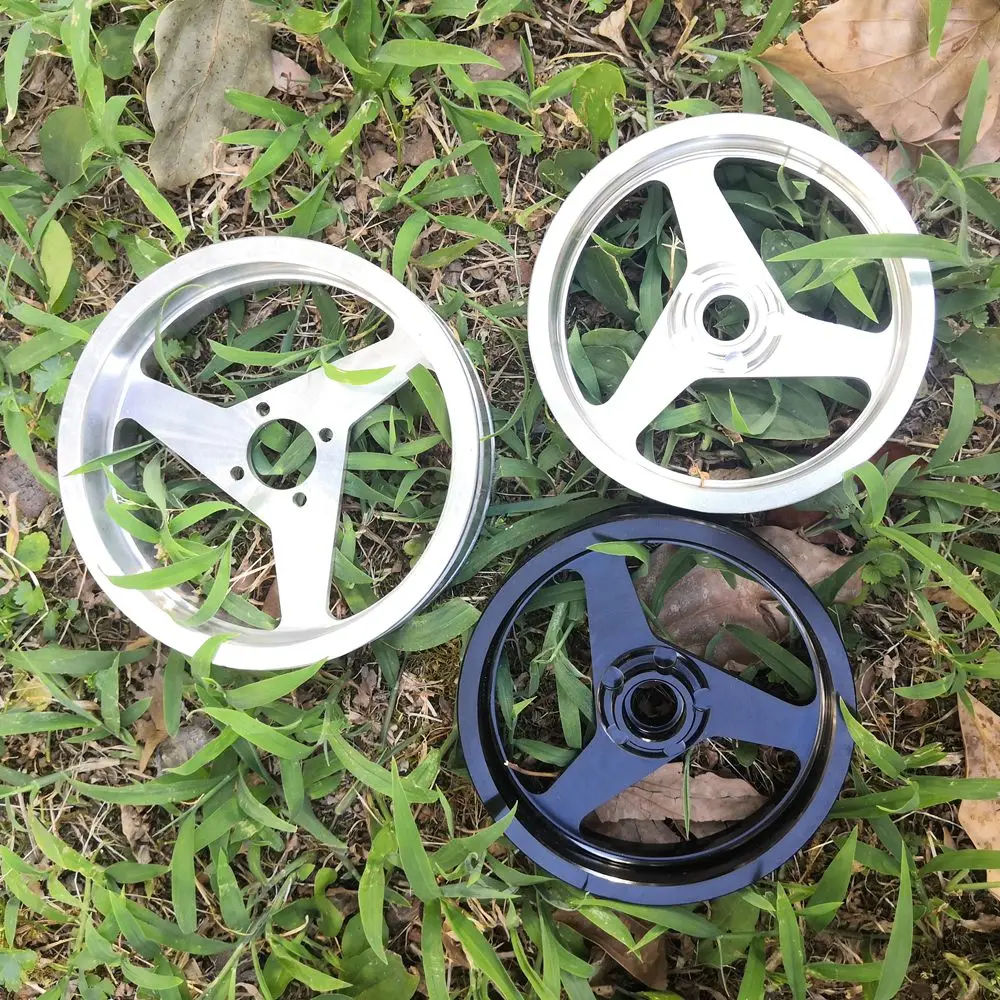 PD6589-S/PD6589-B aluminum 3 spoke wheel, front motorbike fm1; PD6590-S aluminum 3 spoke wheel rear motorbike for  Thunder tiger
