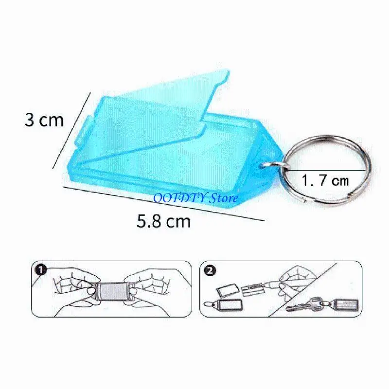 

367A 20 шт./компл. для прочного пластика для ключевых тегов, идентификаторов предметов с чистой бумагой L