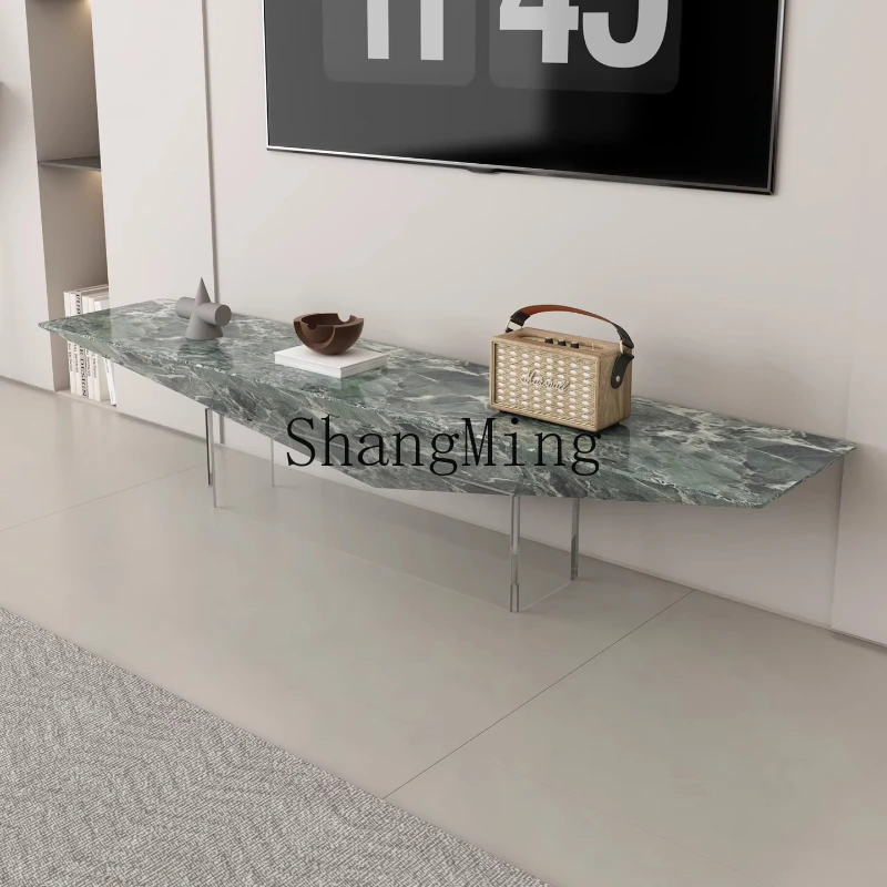 FG good-looking  light luxury high-end TV cabinet living room modern simple high-end luxury stone simple home