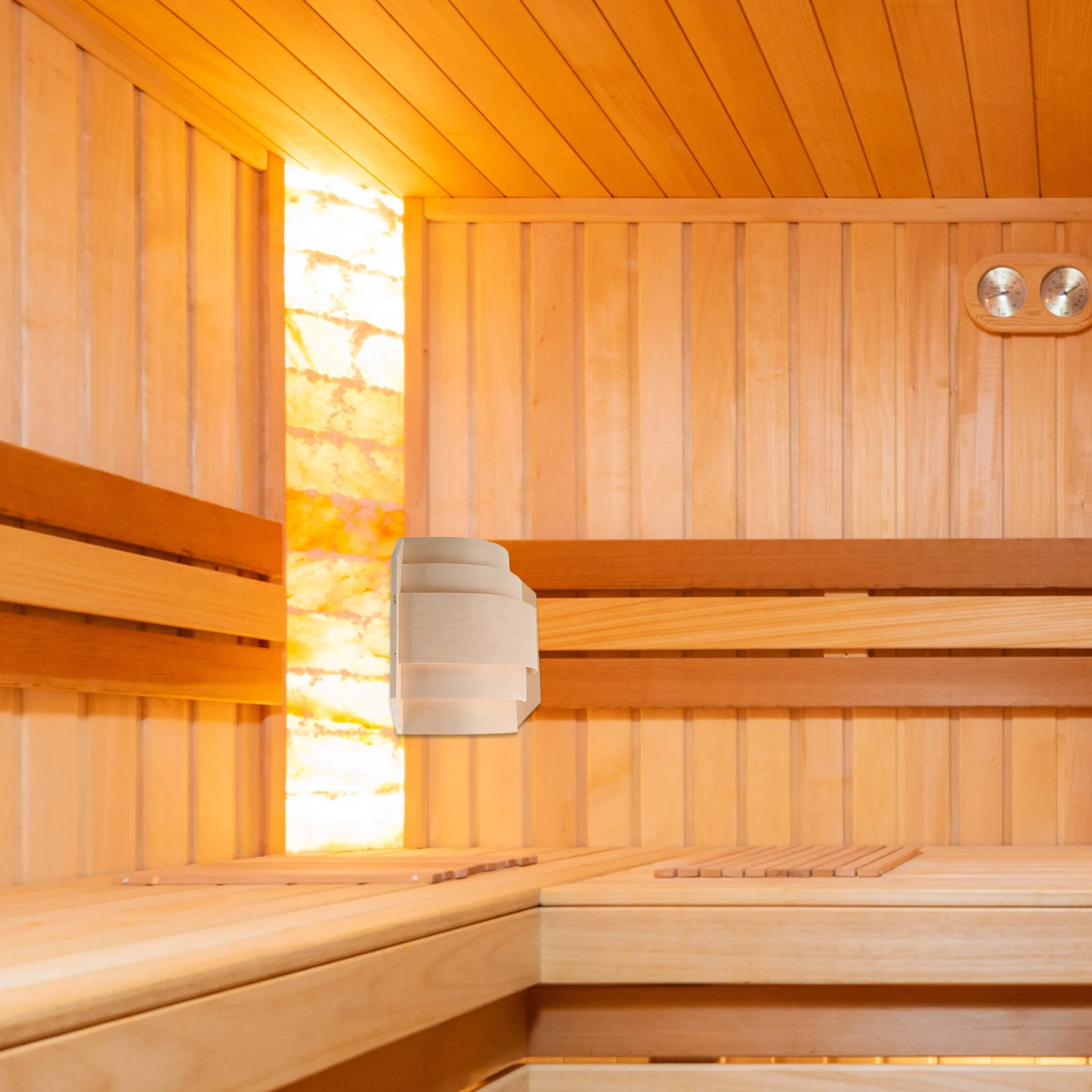 

Деревянный угловой абажур для сауны, тонкий полупрозрачный чехол для лампы, декор для паровой комнаты, высокая температура, влажность, простая установка