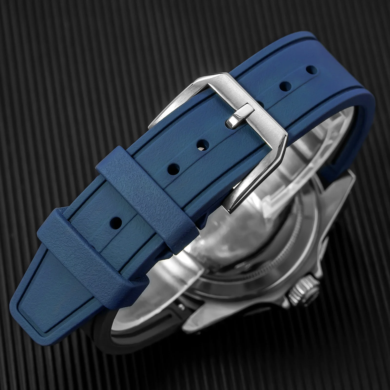 

ADDIESDIVE Blue/Green Watch of Men VK64 Multifunctional 60min Chronograph Quartz Watch Bubble Mirror Glass Luminous Mens Watches