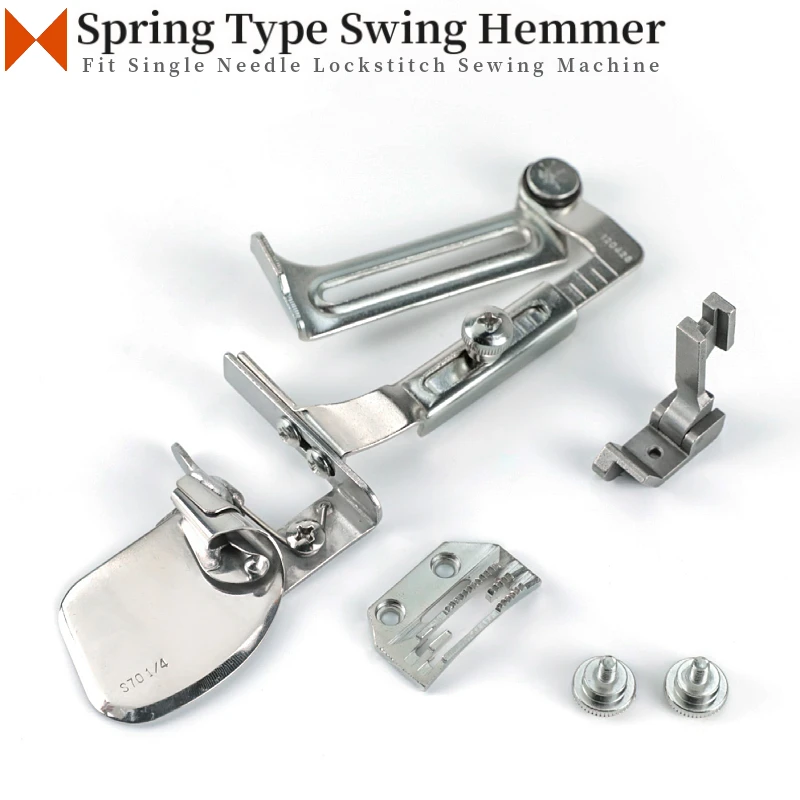 A70 (S70) Spring Type Swing Hemmer Fit Single Needle Lockstitch Sewing Machine Accessories Folder Binder DY204