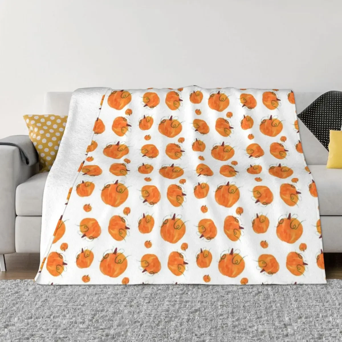 

Pumpkins Throw Blanket Luxury Brand cosplay anime Designers Polar Blankets