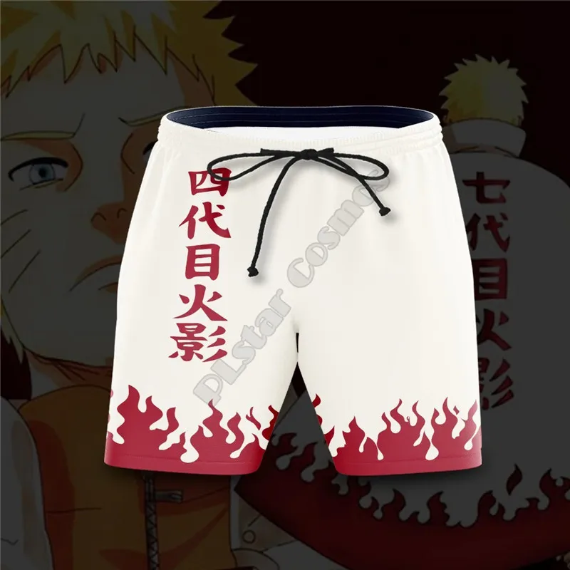 Шорты Hokage мужские пляжные с 3D-принтом