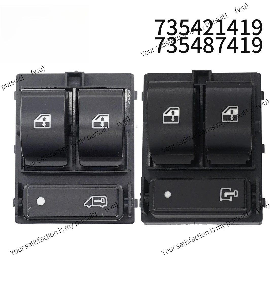 735421419 735487419 Auto automatic window triple switch button for Peugeot Boxer II Fiat Ducato Doblo Kasten Citroen Jumper II