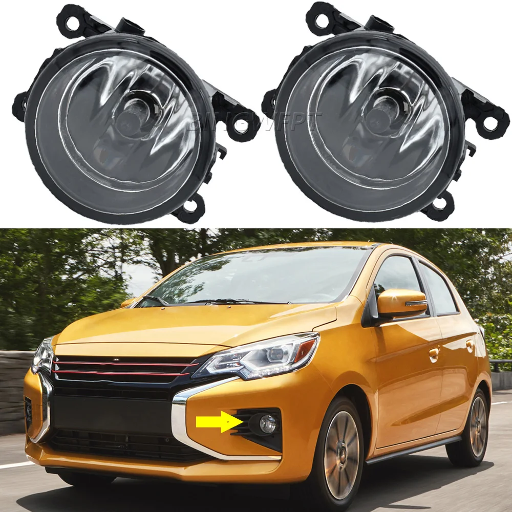 2x For Mitsubishi Attrage Mirage G4 2020-2022 NEW Fog Lamp DRL H11 12V Fog Lamps Daytime Running Light Fog Lights Left+Right