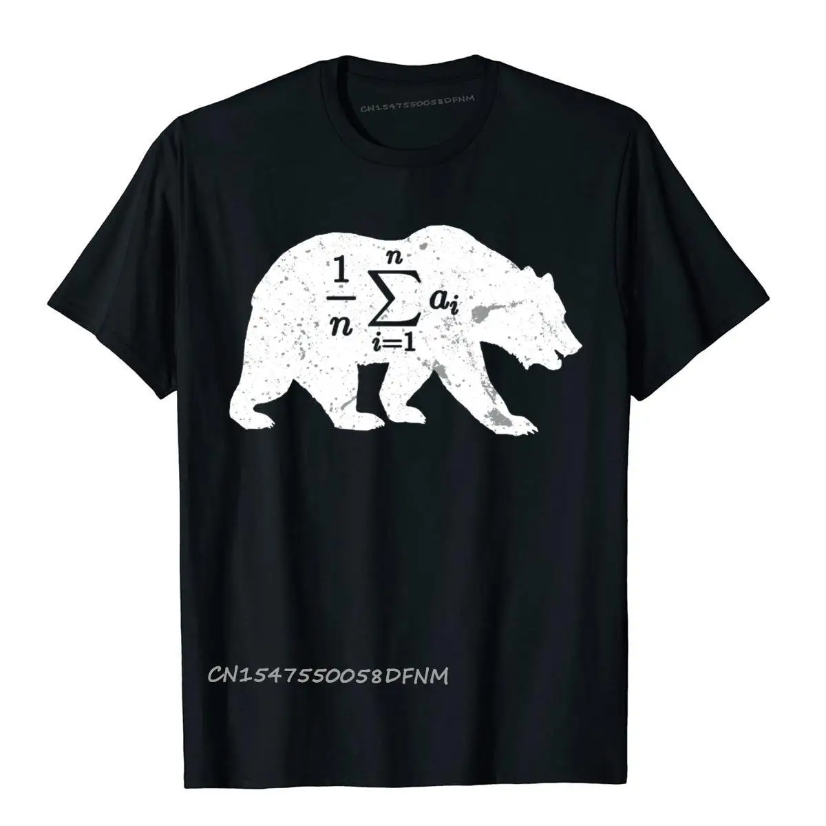 Printed Average Bear Math Nerd Funny Mens Top T-Shirts Popular Premium Cotton Tops & Tees Outdoor