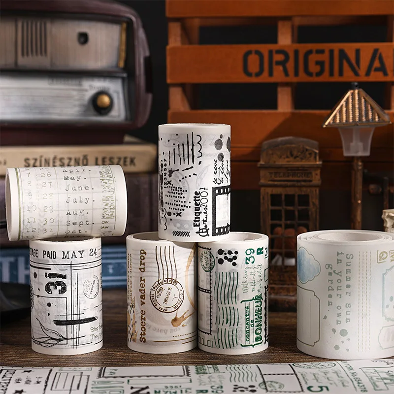 Винтажный английский журнал, рулон ленты васи-маленькие наклейки для скрапбукинга «сделай сам» для художественного украшения