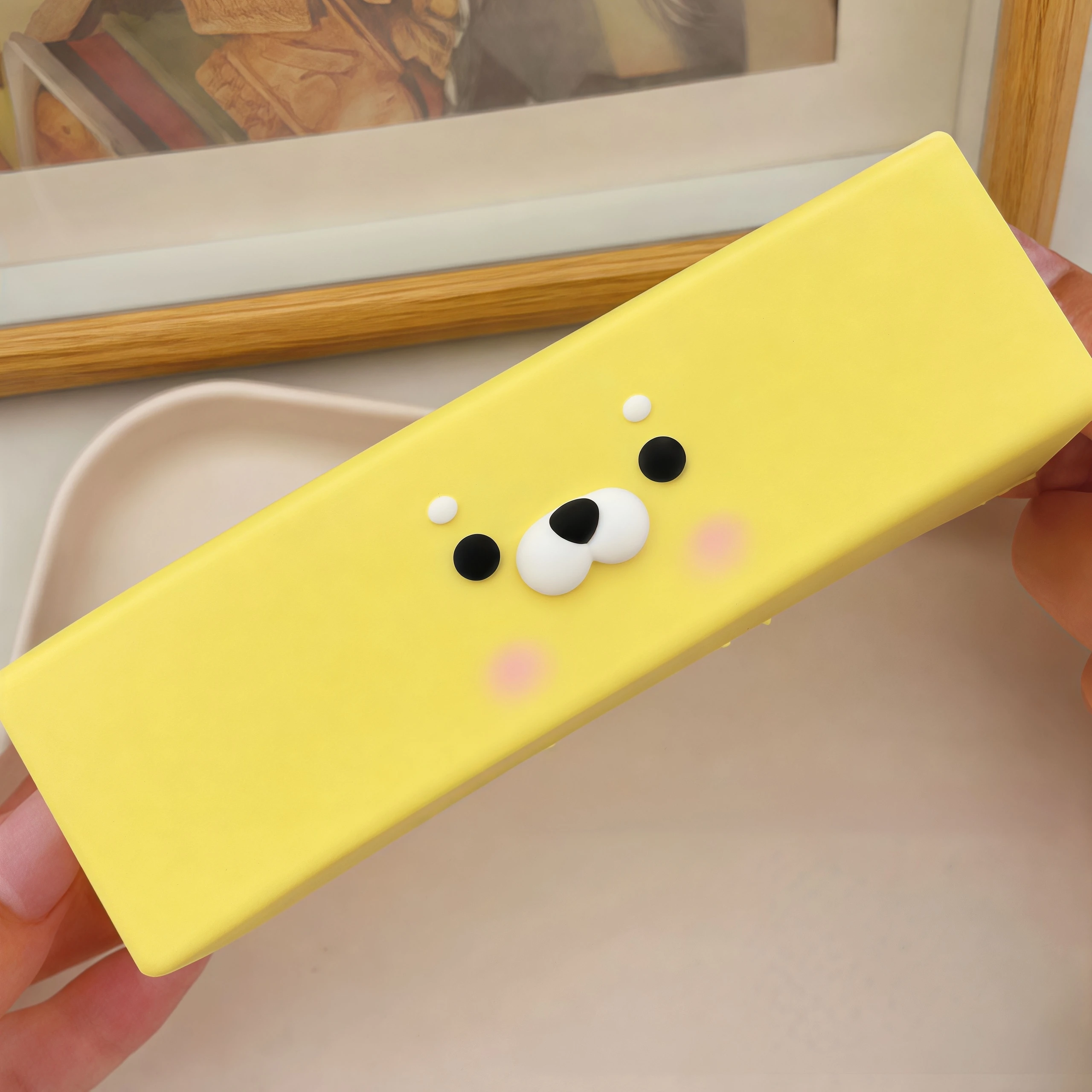 Butter Seal Squishy Slow Rising PU Stress Relief Toy Anime Rectangle Animal Squeeze Fidget Super Soft Finger Sucking Toy