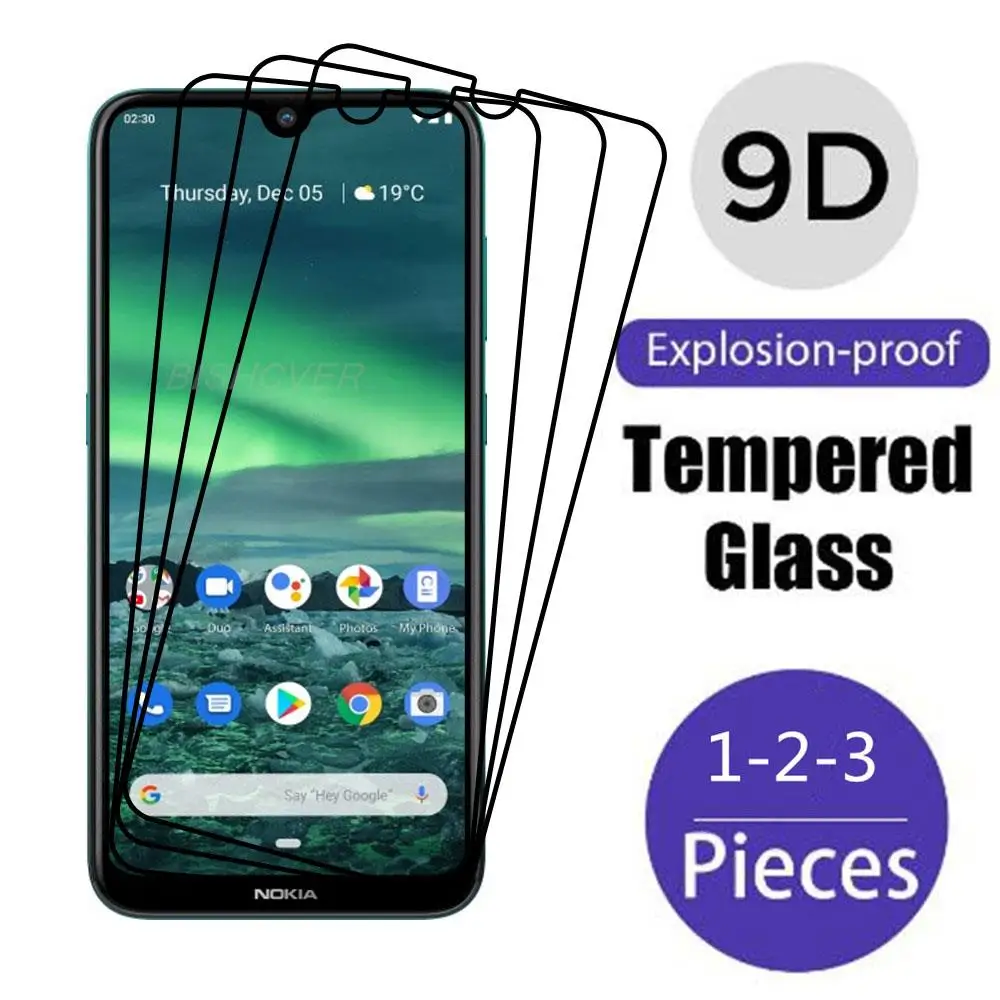 9D Full Protection Glass For Nokia 2.2 3.2 4.2 6.2 7.2 5.1 Plus 3 5 6 8 8.3 5.3 2.3 3.4 Tempered Screen Protector Glass