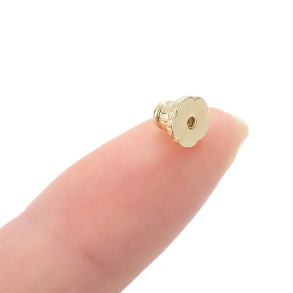Piezas de repuesto para pendientes de cobre, accesorio para pendientes de oro y plata, 0,7x0,5 CM