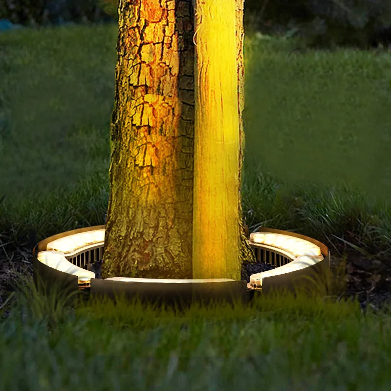 Solar Tree Hugging Light DC24V Outdoor Waterproof LED Landscape Decoration Can Ring Tree Lighting