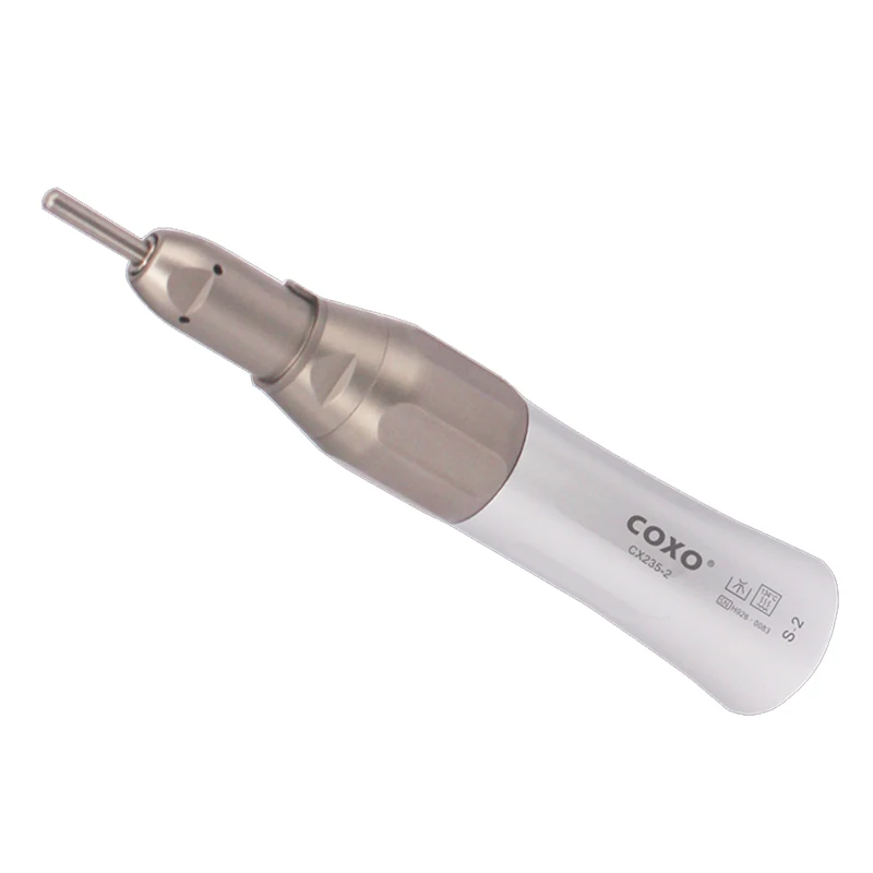 COXO CX235-2 S-2 Dental Internal Water Low Speed Handpiece External Straight Surgical Handpiece 1: 1 direct drive Button Chuck