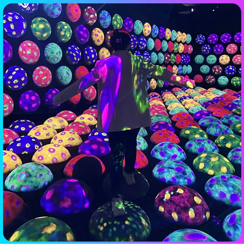 Large Sports Ball Pit Kids Indoor Playground Mall Naughty Castle Interactive Projection Amusement Game Equipment
