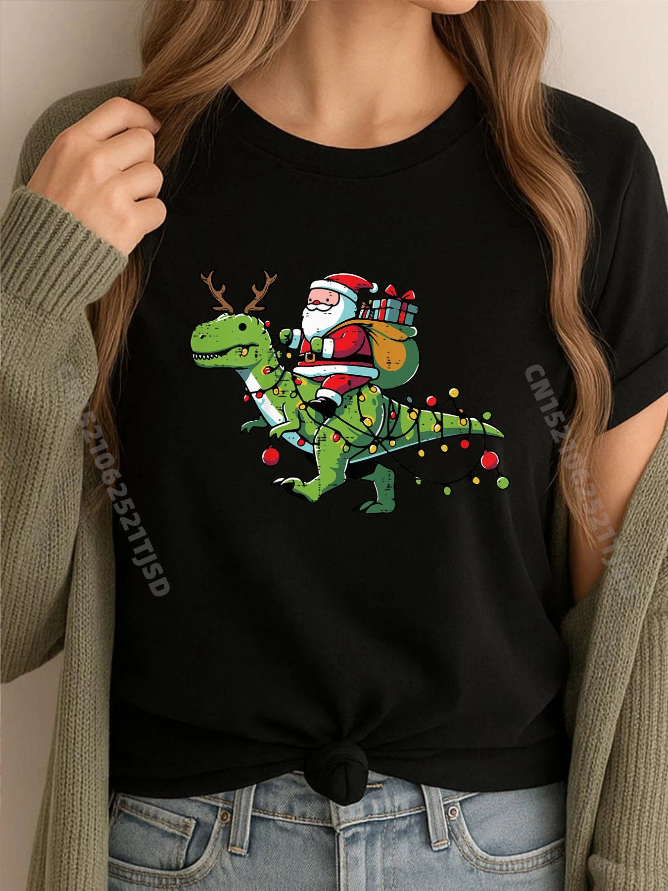 

Kids Christmas Santa Dino Reindeer Xmas Toddler New T Shirt Mens Designer Clothes