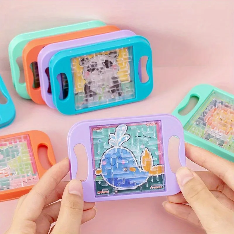 

12, игрушки-лабиринты с героями мультфильмов, балансовый мяч, игра для пациентов, игрушка-головоломка, детская портативная игра-лабиринт с вращающимся шариком, детская головоломка