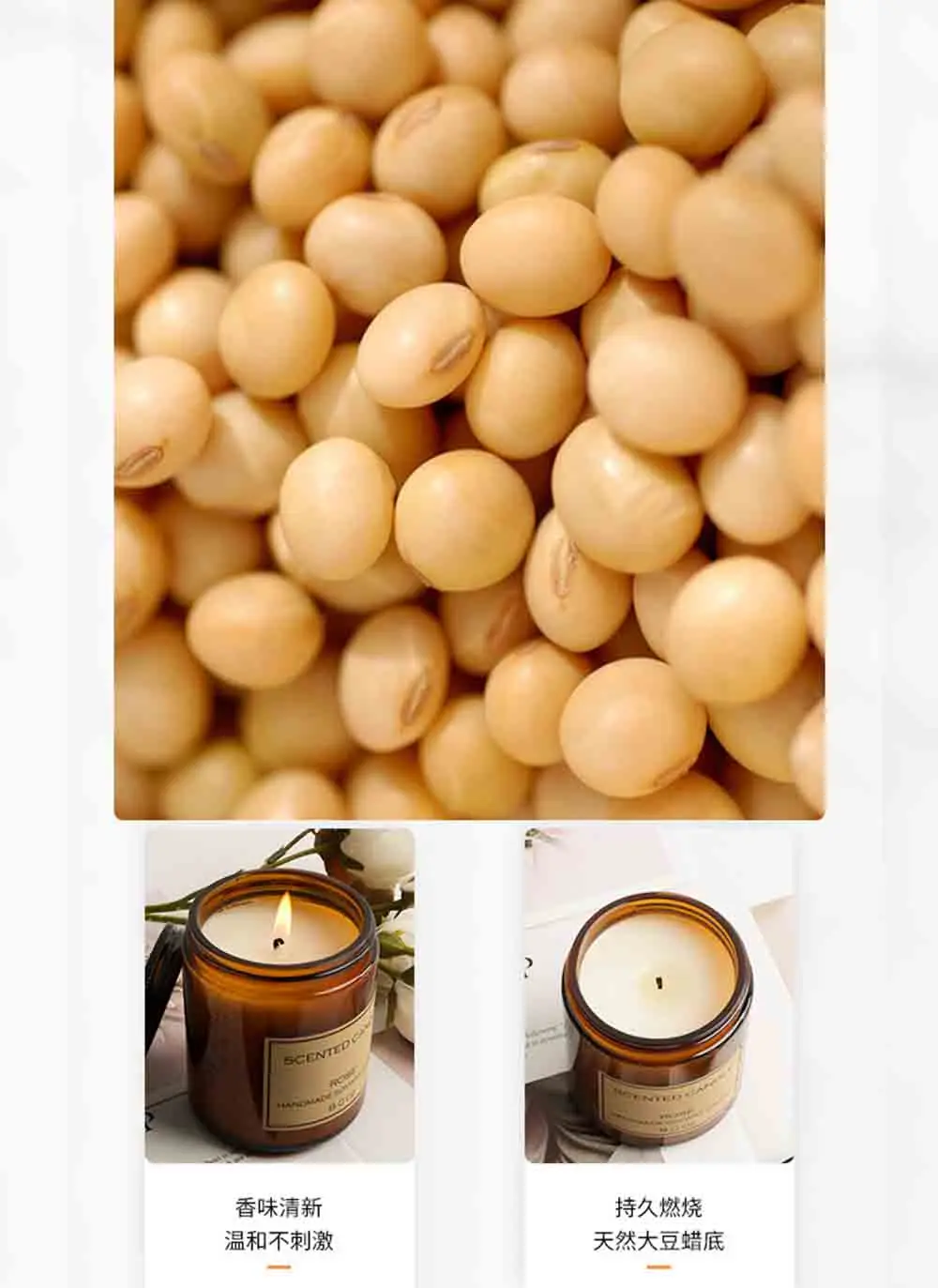 1 قطعة شموع جرة زجاجية معطرة باللافندر-هدية شقيقة مثالية لحفلات الزفاف أو شموع الصويا لعيد الميلاد لديكور المنزل