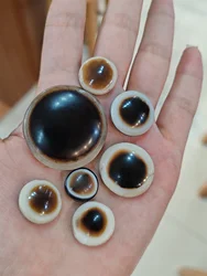 1pcs/lot Very beautiful ancient totem worship millennium old material natural agate round cake shaped maryan sheep plate beads