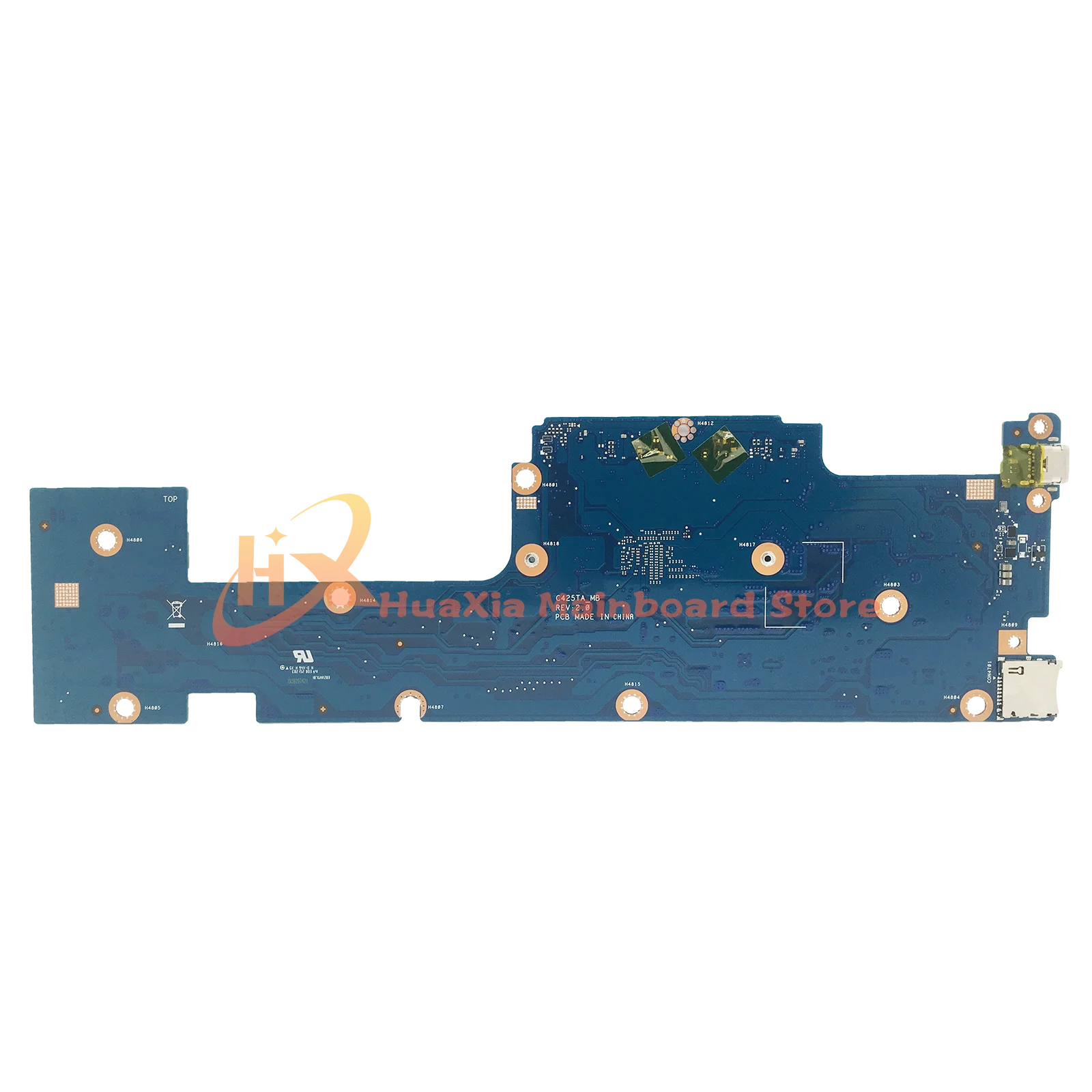 C425TA Mainboard For ASUS Chromebook C425 C425TA Laptop Motherboard W/M3-8100Y CPU 4GB-RAM SSD-64G/128G MAIN BOARD