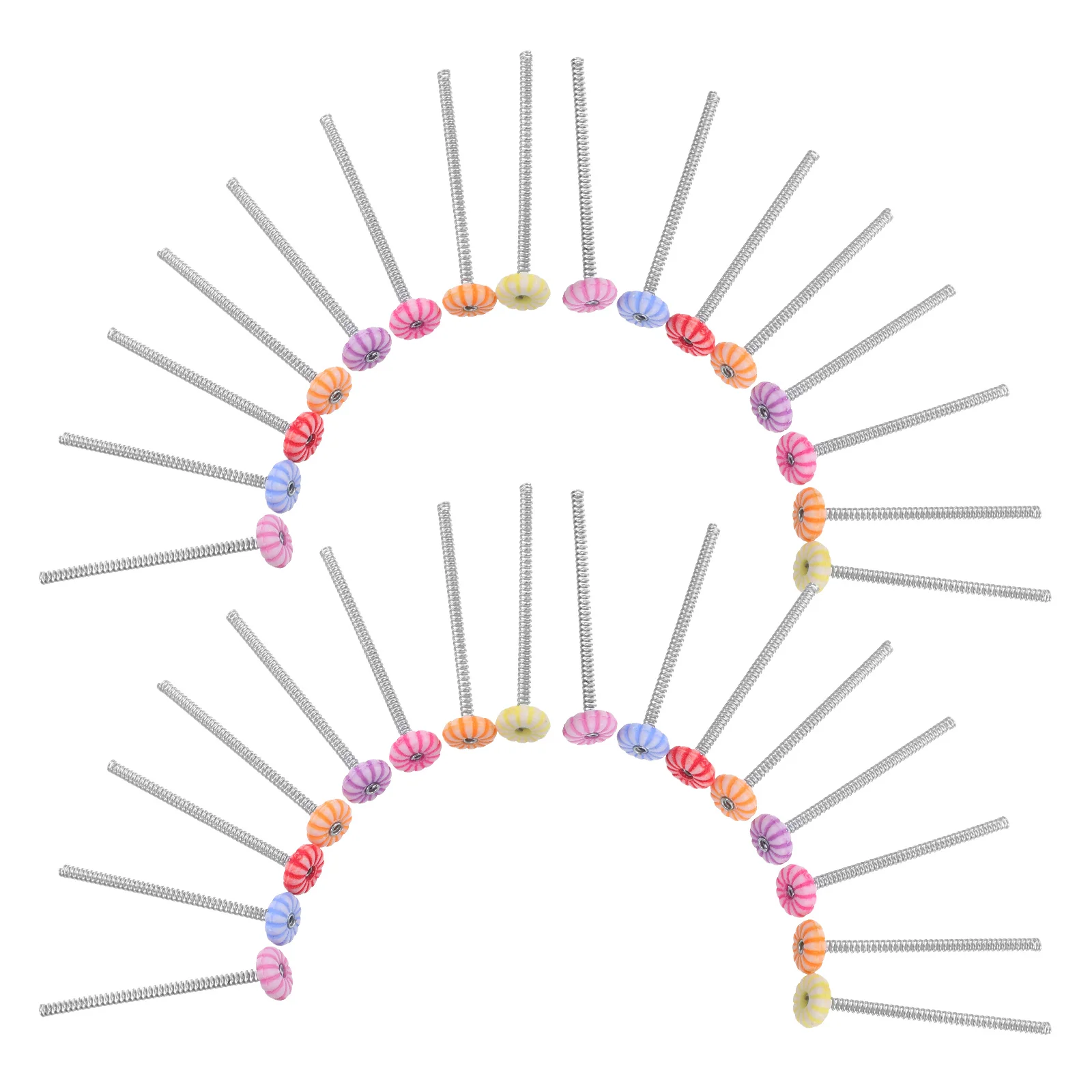 100 قطعة الربيع ل تنبت Diy بها بنفسك دبوس الشعر اكسسوارات لوحة القيادة قاعدة تهز رئيس سوينغ الحرفية Bobbleheads أرقام أجزاء استبدال