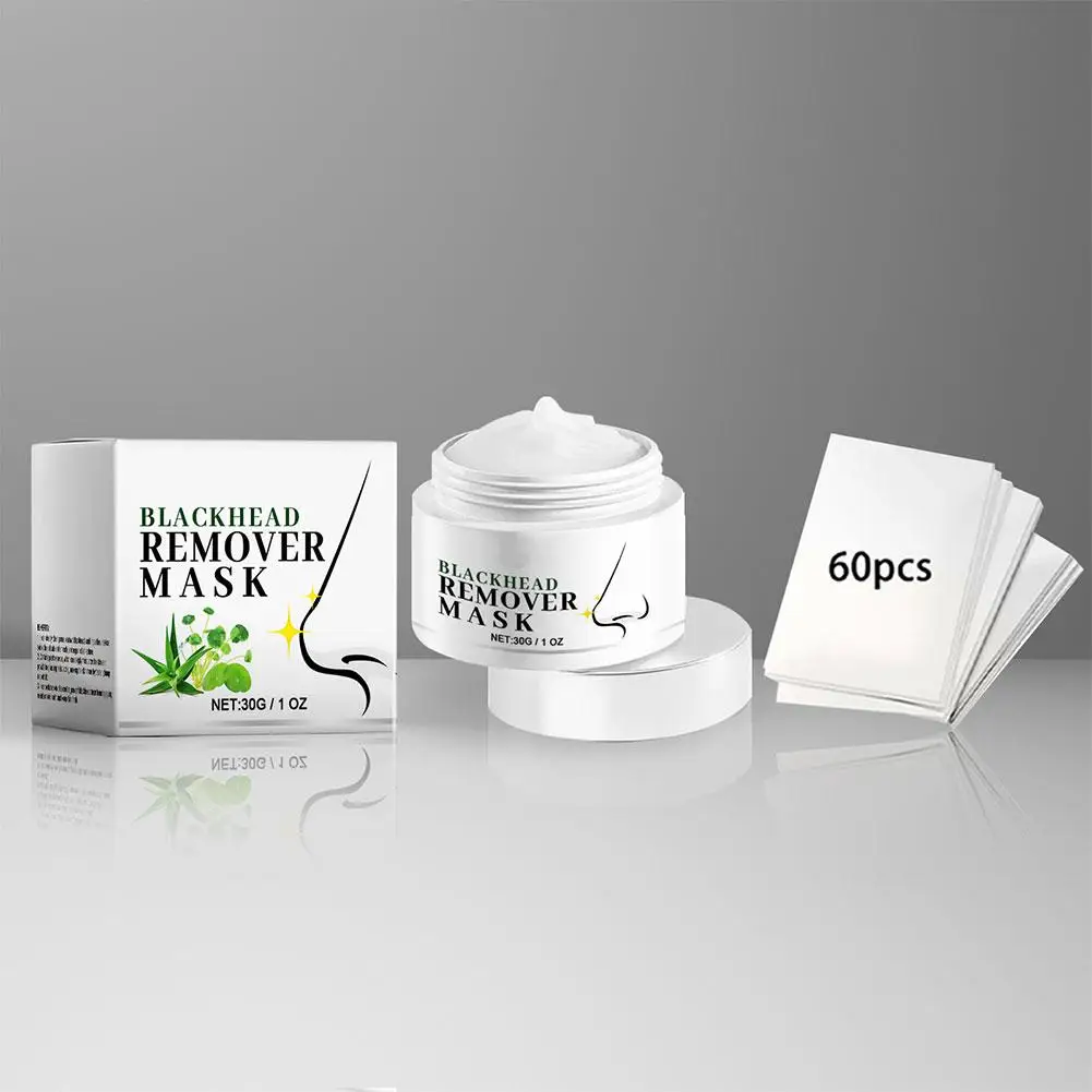 Bandes nettoyantes pour les pores des plantes, crème pour enlever les points noirs blancs, peeling nettoyant, masque de boue d'acné, traitements de la peau noire, soins de l'Antarctique, U1S8, 30g