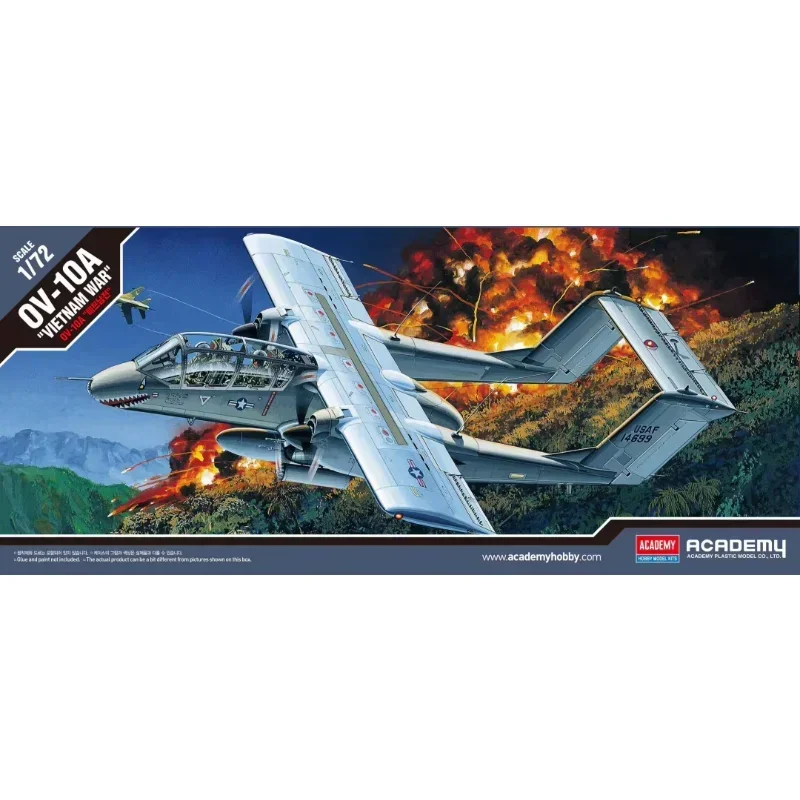 

1/72 Академия модель 12463 Истребитель OV-10A (Война во Вьетнаме), масштаб сборки, игрушки «сделай сам», комплект модели
