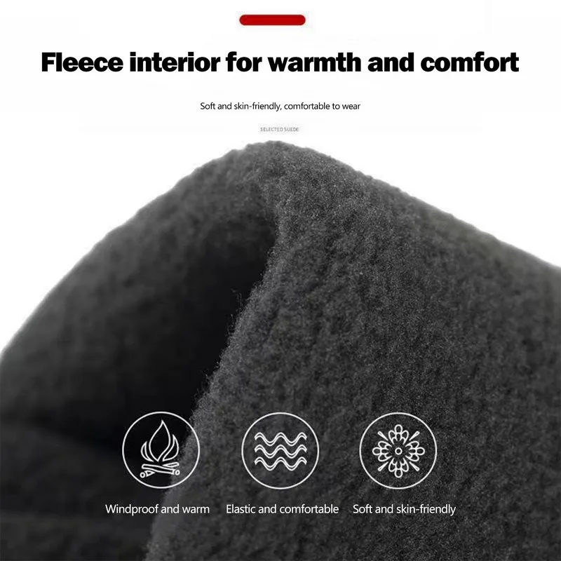 Winter Warm Fleece Gloves Waterproof Windproof Thermal Touch Screen Gloves Cold Weather Outdoor Running Sports Hiking Ski Gloves