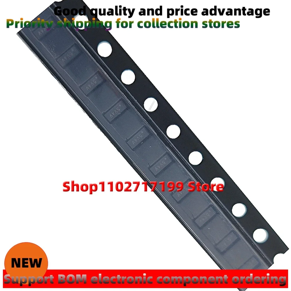 100pcs/LOT  ESD5304D-10/TR silkscreen：.5V4*  DFN2510-10L New ESD/TVS electrostatic protection diode