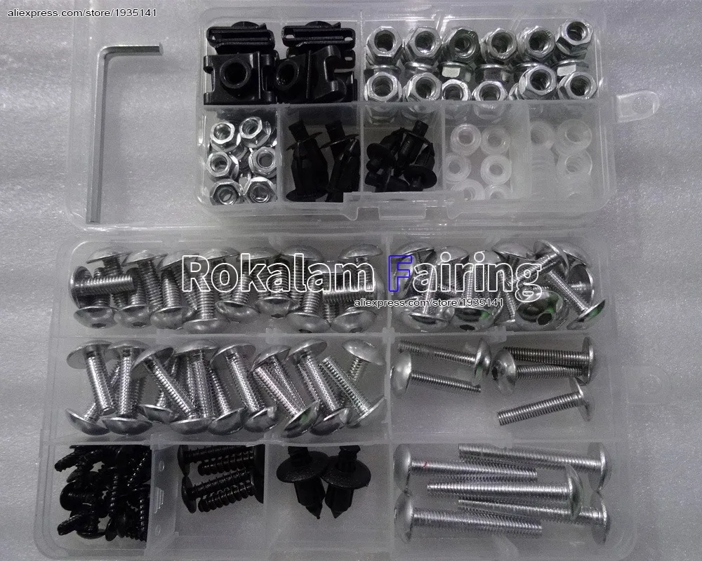 Bolt Kits For Universal Motorcycle Fairing  Modified Screw Body Fastener Clips Screws Windshield Bolts Screws Aluminum