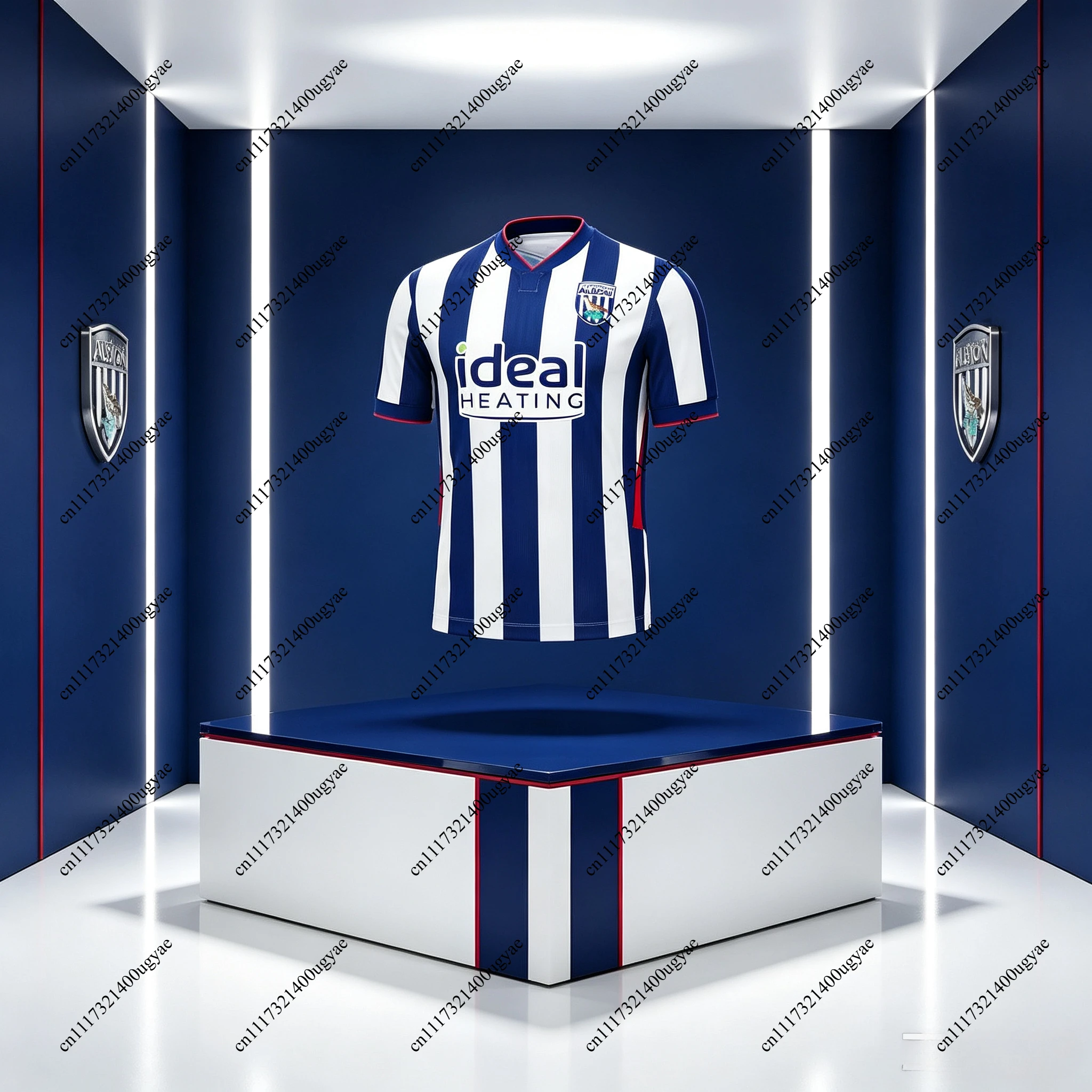Unisex West Bromwich Albion 26/27 Short Sleeve Football Jersey Fan Training Sports Top Family Matching Seasonal Wear