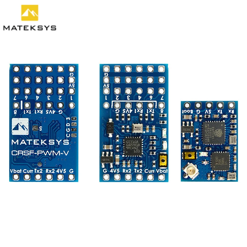 

MATEK ExpressLRS ELRS ELRS-R24-V Receiver 2.4GHz 7 Channels PWM Outputs Variable Sensor Receiver for RC FPV Fixed-Wing Drones