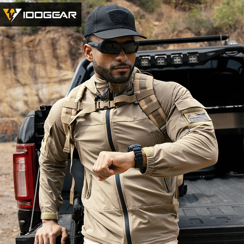 IDOGEAR L5 Tactical Windbreaker Softshell Jacket Breathable