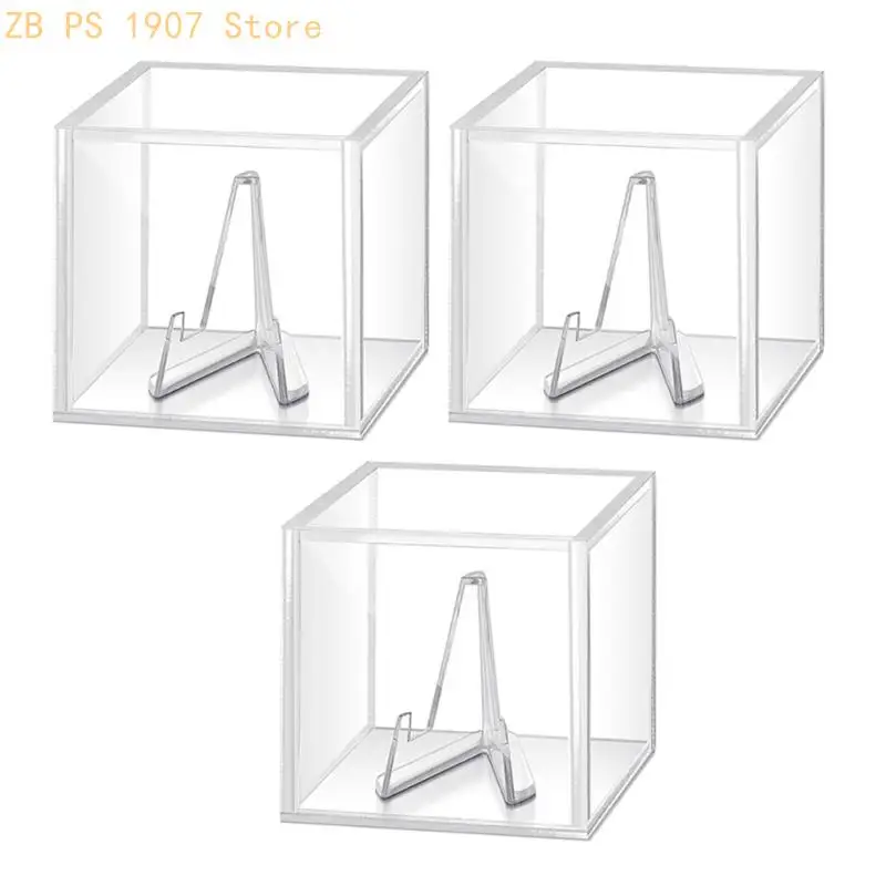 Acrylic Rings Display Box Rings Storage Box for Jewelry and Guitar Picks with High Transparency and Dustproof Designs 55KA