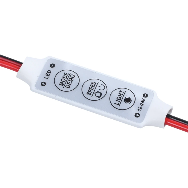 2X LED Dimmer 12A 12V-24V For LED Strips Monochrome Controller